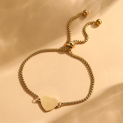 Mary Heart Pendant Bracelet