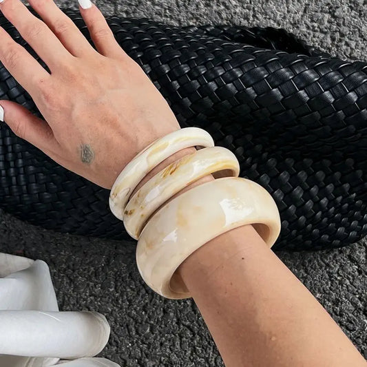 Noelle 3Pcs/Set Resin Bangles