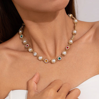 Ember Beaded Chain Necklace