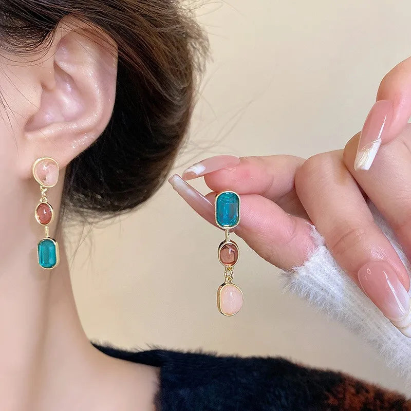 Leela Asymmetrical Drop Earrings
