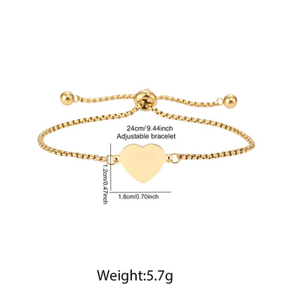 Mary Heart Pendant Bracelet
