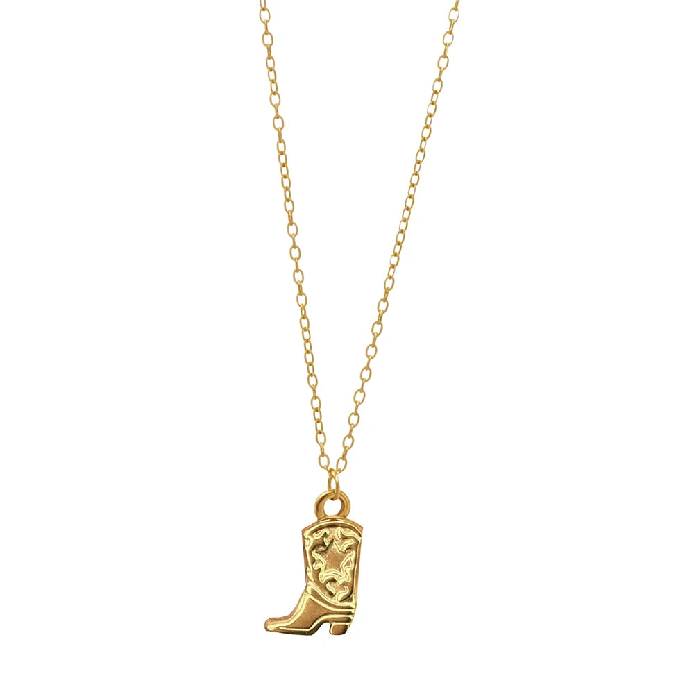 Candice Boot Pendant Necklace