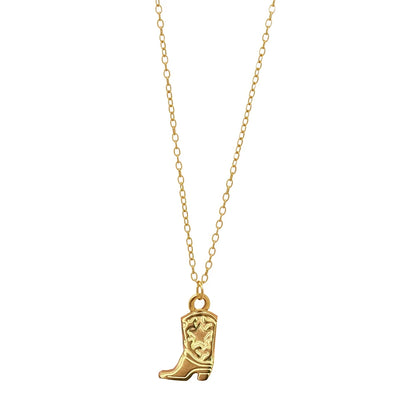 Candice Boot Pendant Necklace