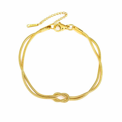 Fen Knot Double Chain Bracelet