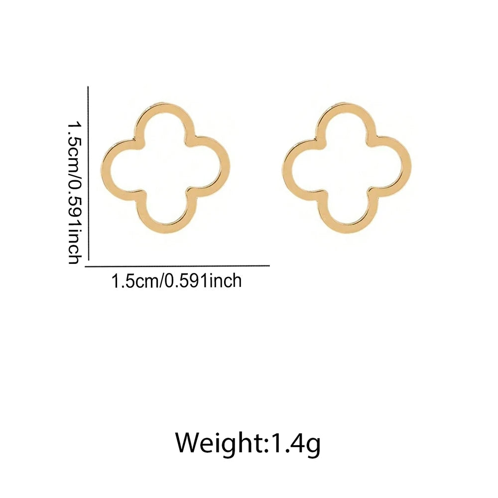 Alessandra Four-Leaf Stud Earrings