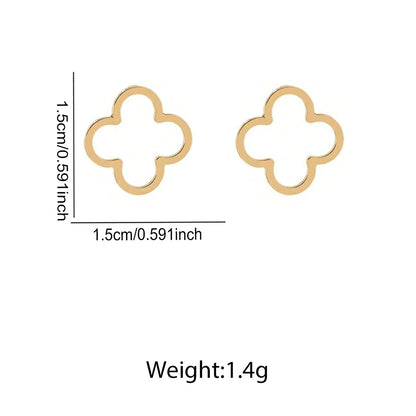 Alessandra Four-Leaf Stud Earrings