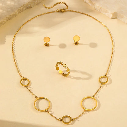 Helena Necklace Earrings Ring Set