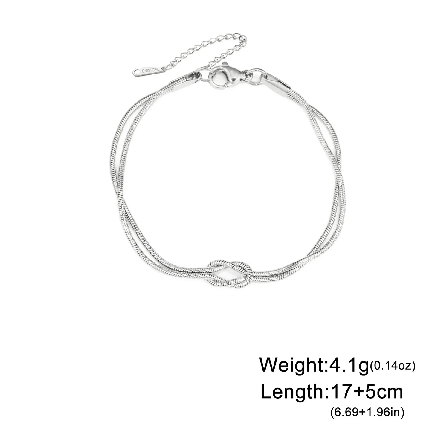 Fen Knot Double Chain Bracelet