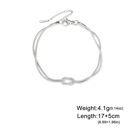 Fen Knot Double Chain Bracelet