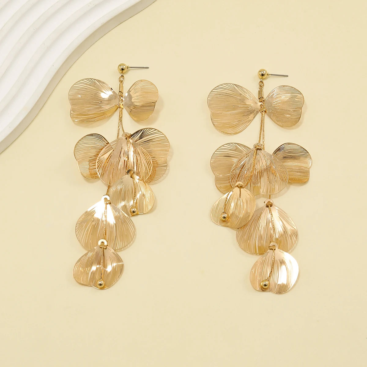 Florence Flower Petal Drop Earrings