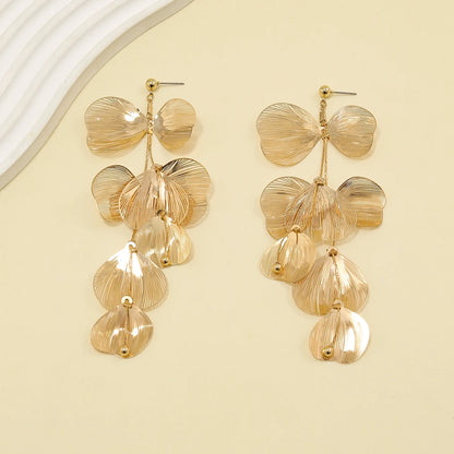 Florence Flower Petal Drop Earrings