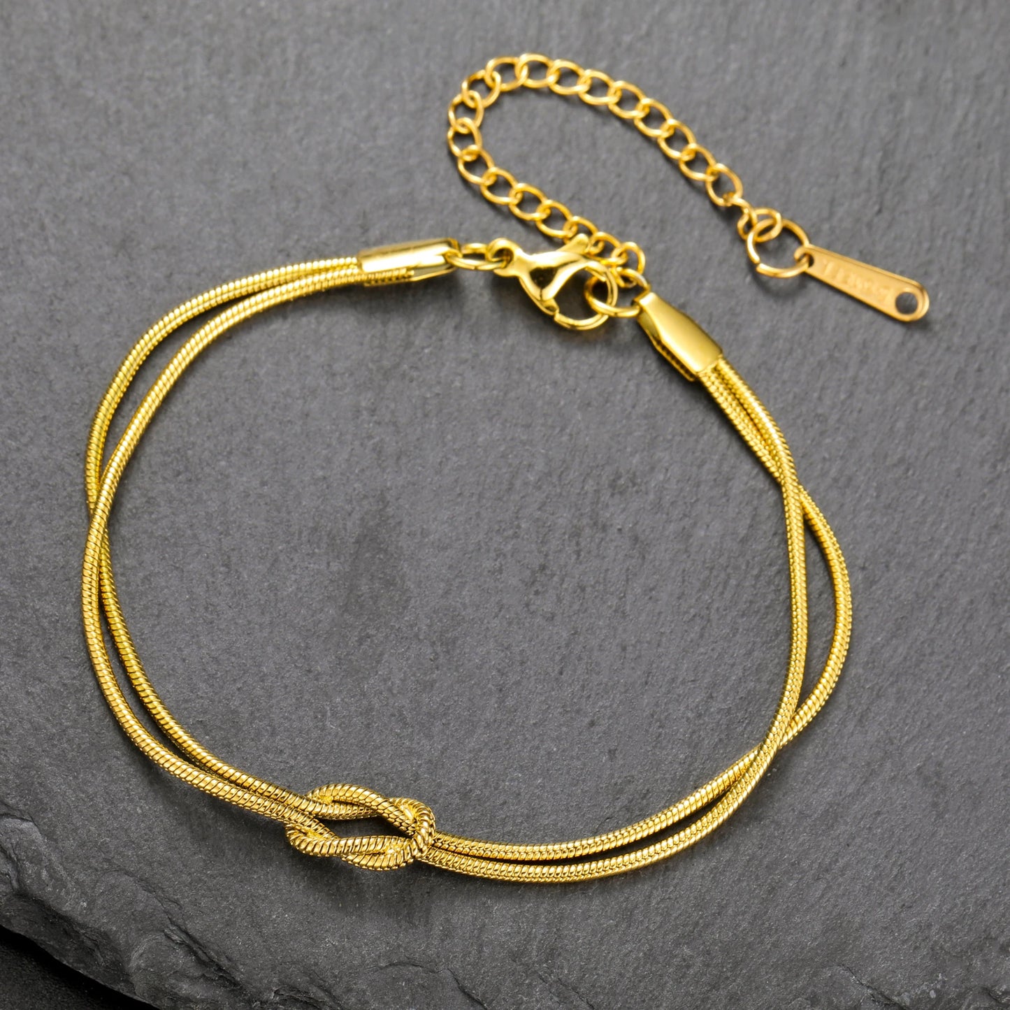 Fen Knot Double Chain Bracelet