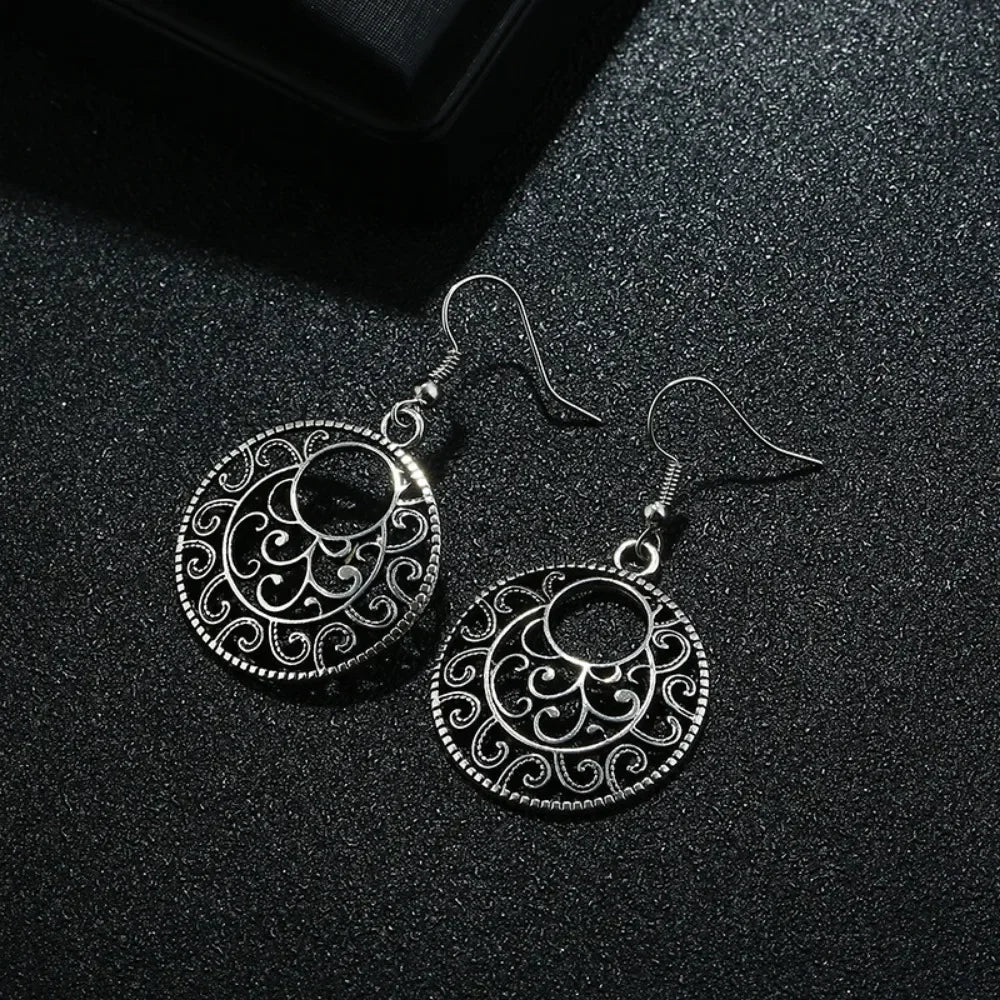 Odelia Drop Hoop Earrings