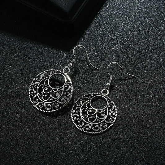 Odelia Drop Hoop Earrings