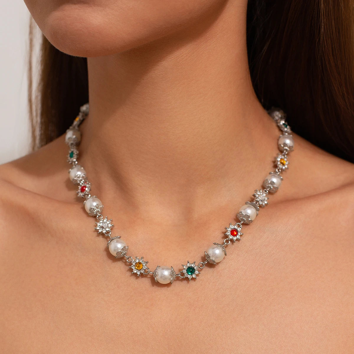 Ember Beaded Chain Necklace