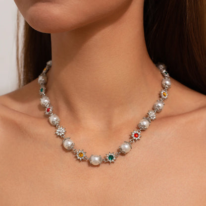 Ember Beaded Chain Necklace
