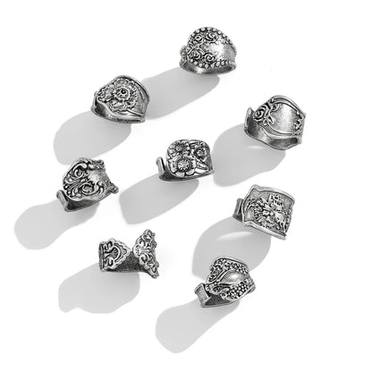 Moira Adjustable 8Pcs Set Rings