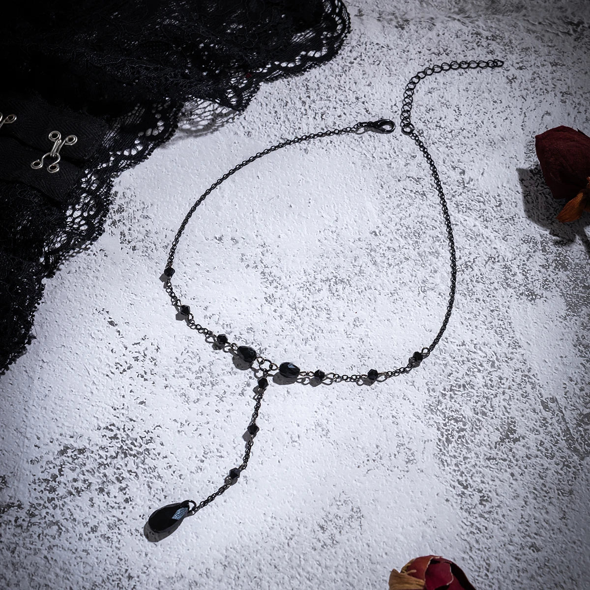 Tyche Drop Pendant Necklace