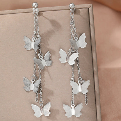 Eloise Butterfly Tassel Earrings