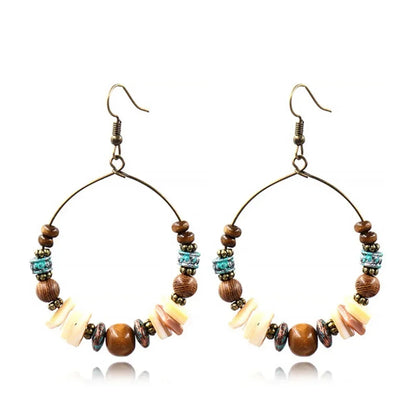 Odelia Drop Hoop Earrings