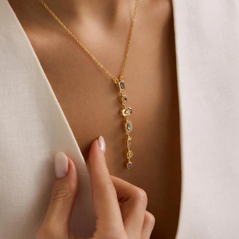 Ella Long Pendant Necklace