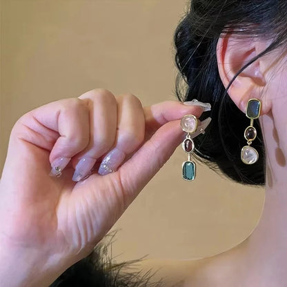 Leela Asymmetrical Drop Earrings