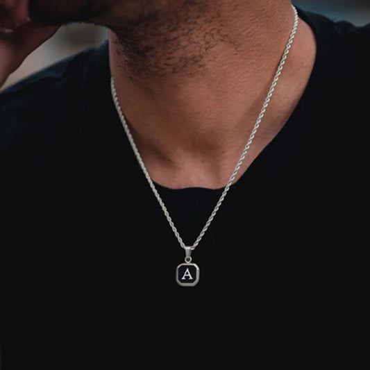 Mario Initial Necklace
