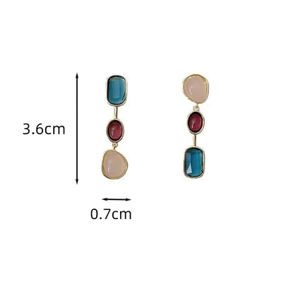 Leela Asymmetrical Drop Earrings