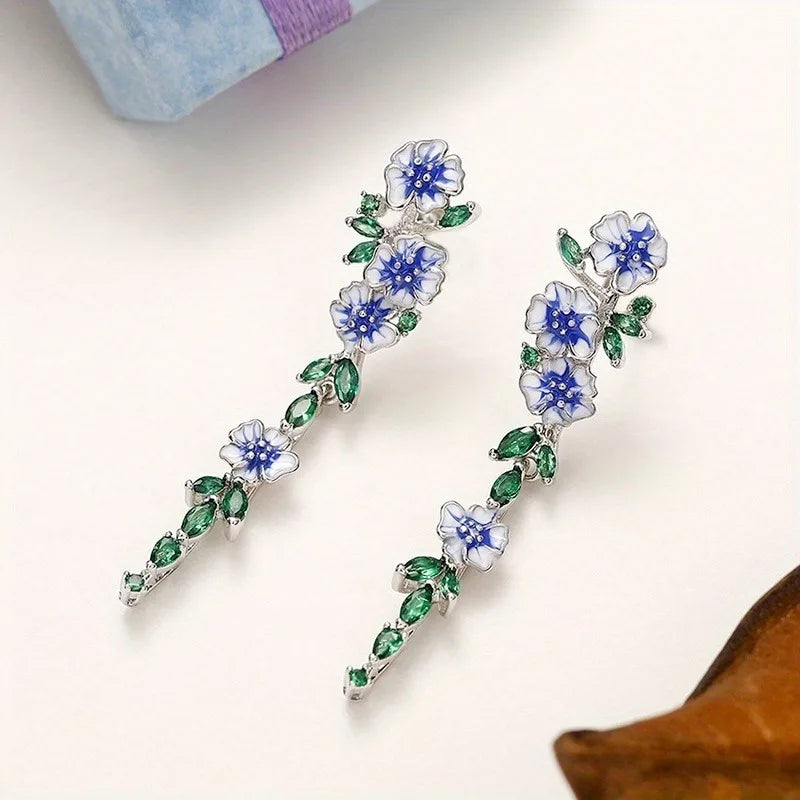 Briar Flower Drop Earrings