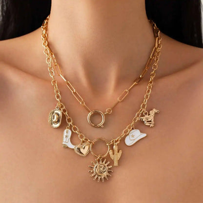Eva Pendant Choker 2Pcs/Set