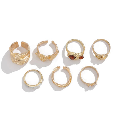 Timberly 7Pcs Ring Set