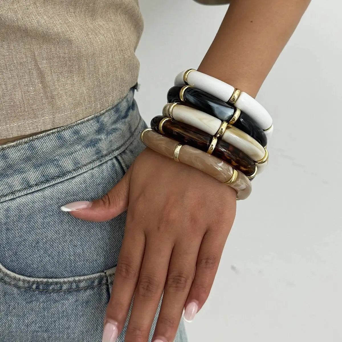 Tara Stackable Resin Bracelet 1Pc