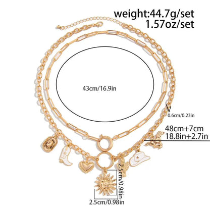 Eva Pendant Choker 2Pcs/Set