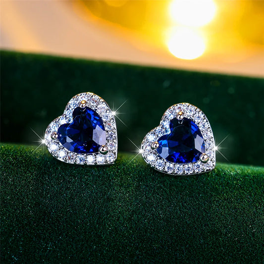 Holly Heart Earrings