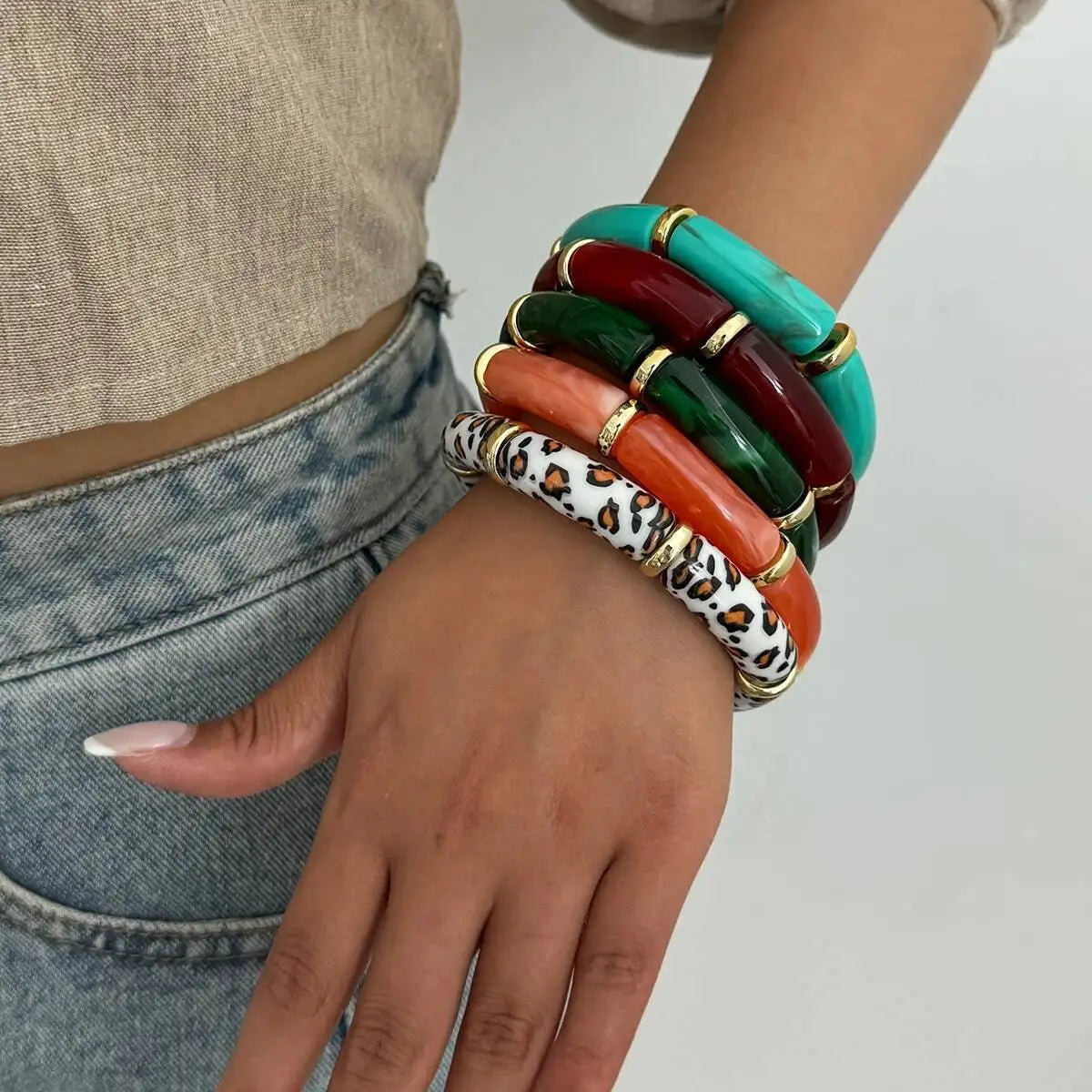 Tara Stackable Resin Bracelet 1Pc