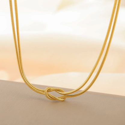 Fen Knot Double Chain Bracelet