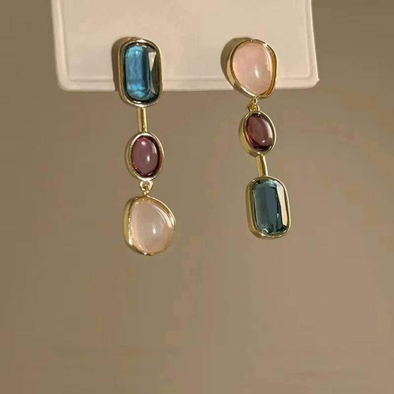 Leela Asymmetrical Drop Earrings