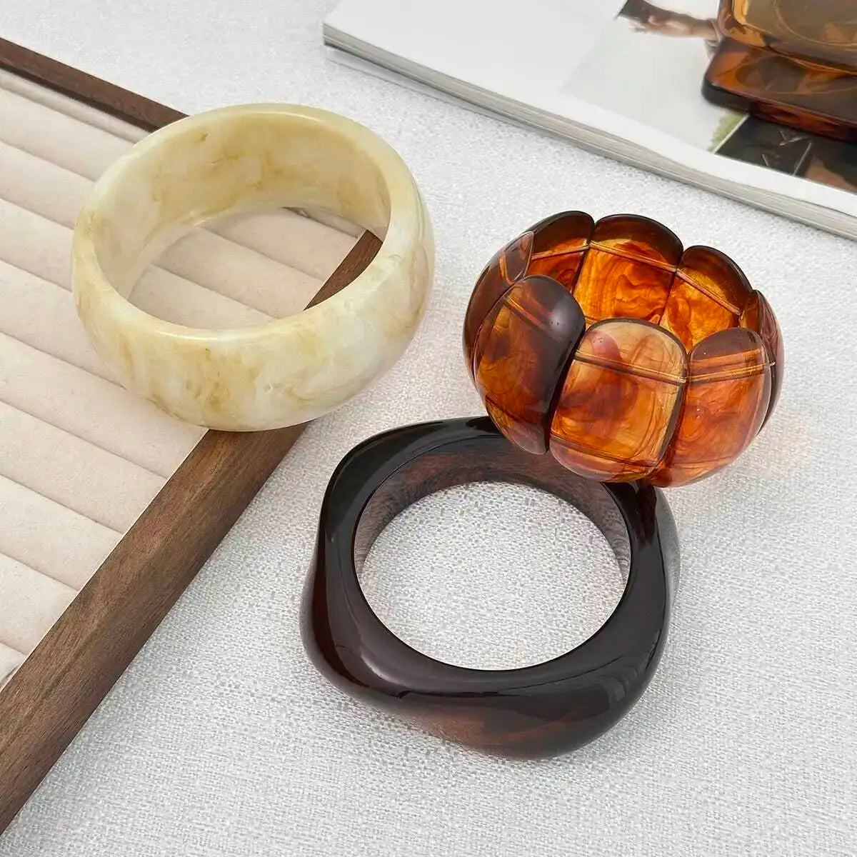 Taya Resin Acrylic Bangle
