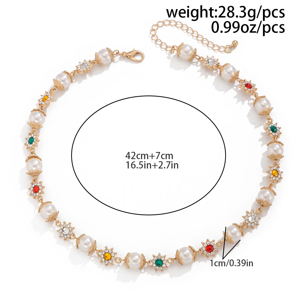 Ember Beaded Chain Necklace