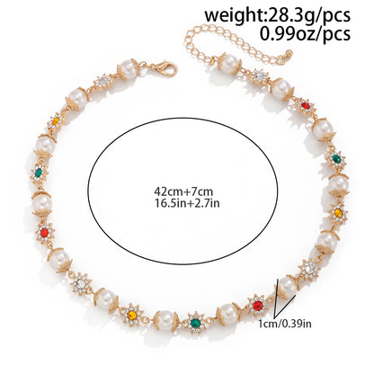Ember Beaded Chain Necklace
