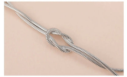 Fen Knot Double Chain Bracelet