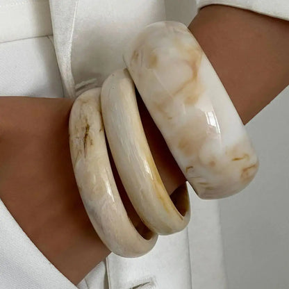 Noelle 3Pcs/Set Resin Bangles