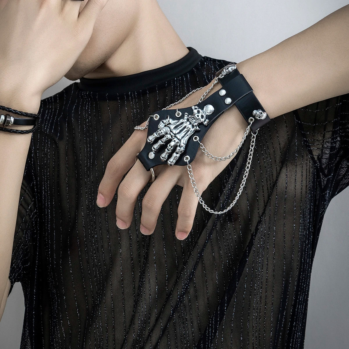 Gabriel Skull Bracelet/Ring 1Pc