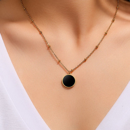 Jennifer Circle Pendant Necklace