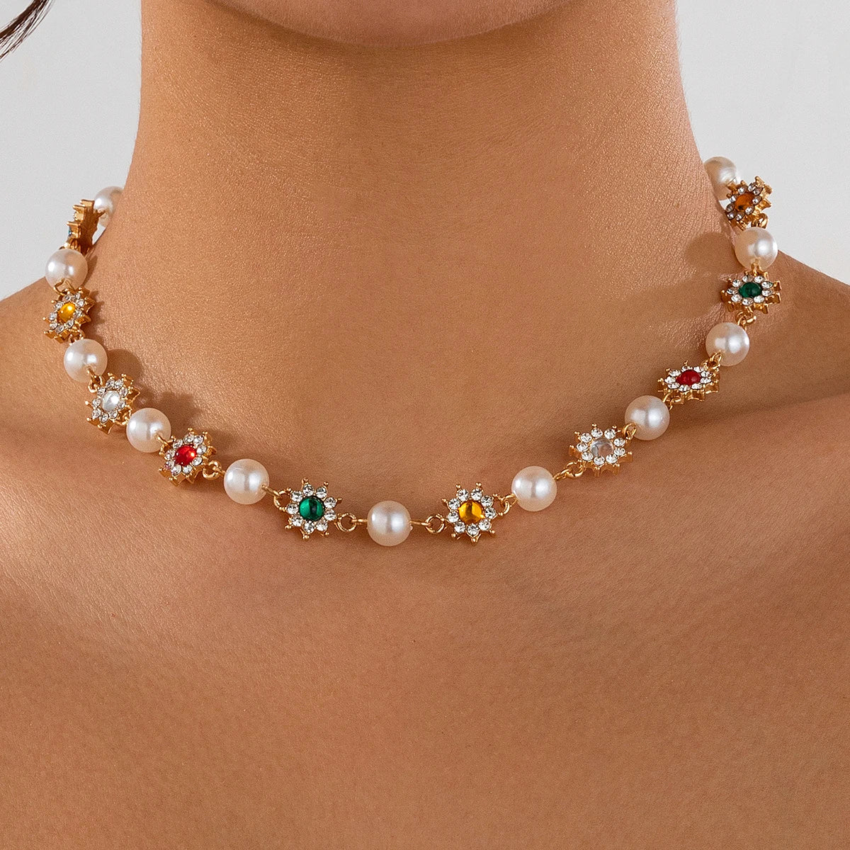 Ember Beaded Chain Necklace