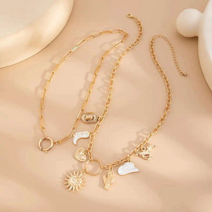 Eva Pendant Choker 2Pcs/Set