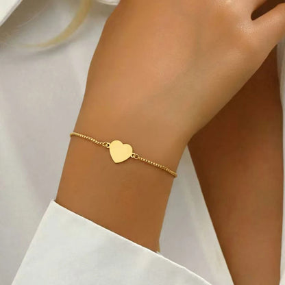Mary Heart Pendant Bracelet