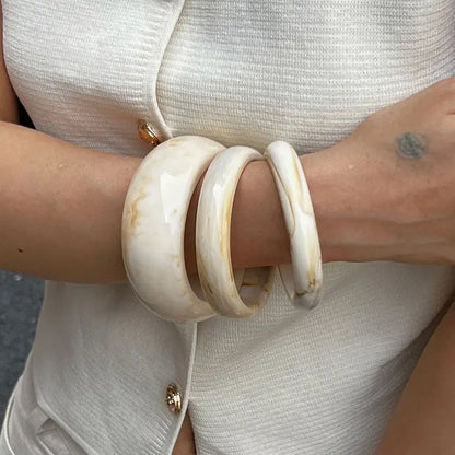 Noelle 3Pcs/Set Resin Bangles