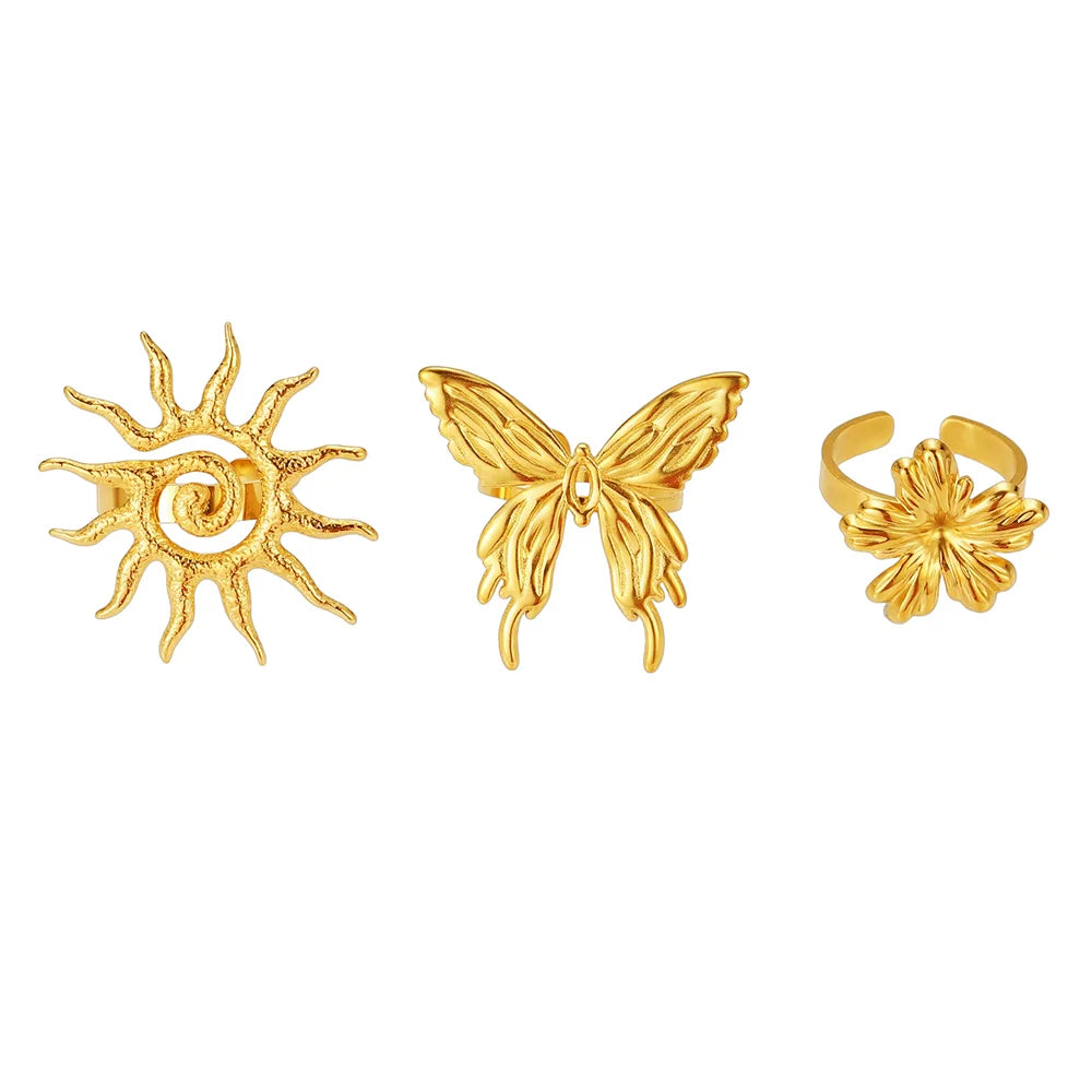Brienne 3Pcs Ring Set