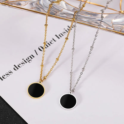 Jennifer Circle Pendant Necklace